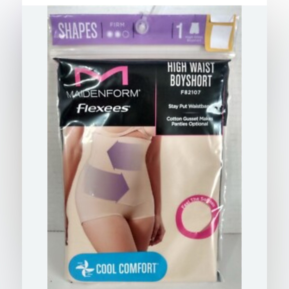 🩷. 4024. Maidenform Flexees High Waist Boyshort - Beige